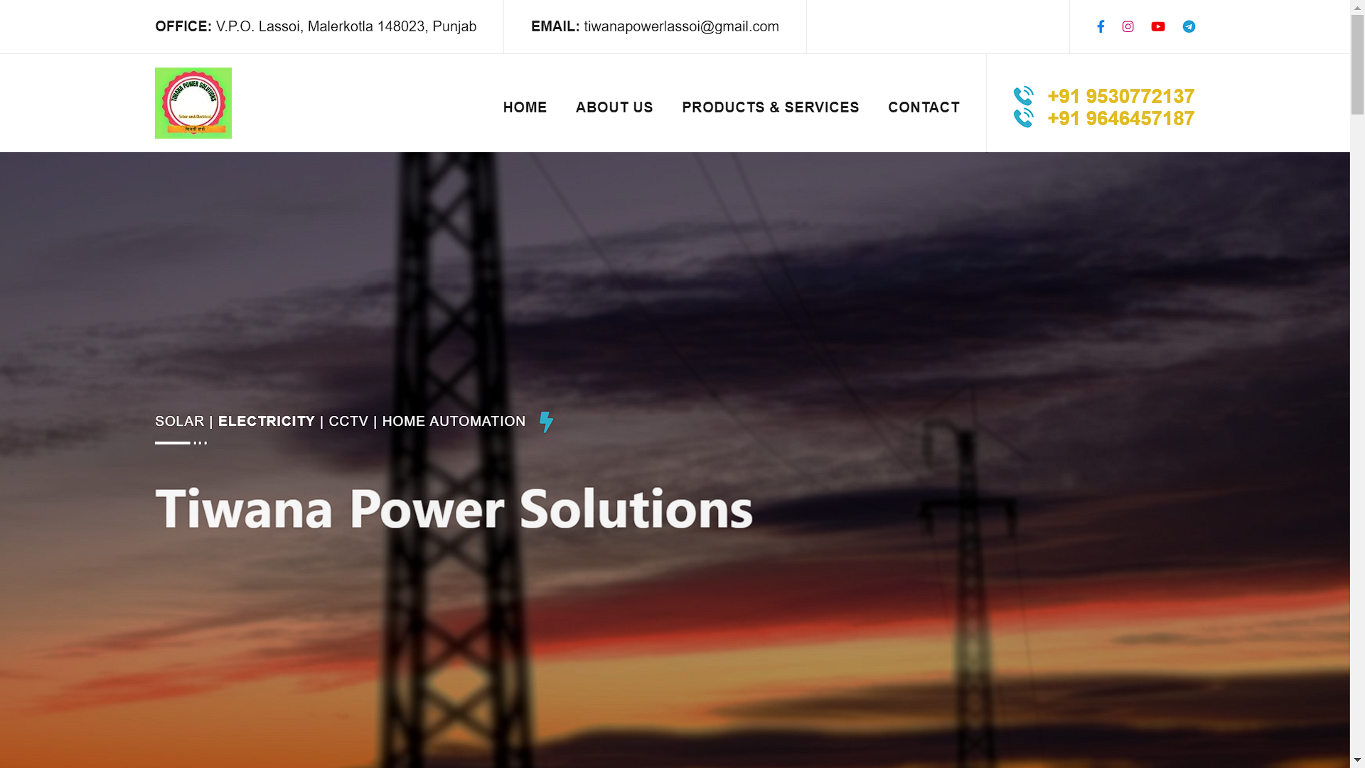 Tiwana Power Solution Project Preview